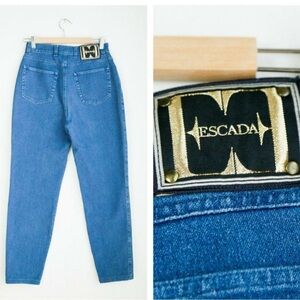 ❌SOLD- Vintage 80s Escada high waist medium wash jeans